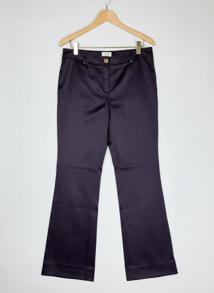 Premium Condition Womens Pants & Trousers | Preloved Oltre | Purple Polyester | Thrift Shop for Women Lahore Pakistan | OTS