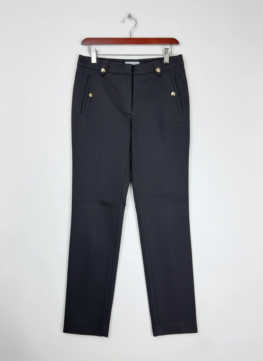 UK Imported secondhand Womens Pants & Trousers - H&M brand, Black Polyester, Premium condition, for Women - Online Thrift Store Islamabad Pakistan