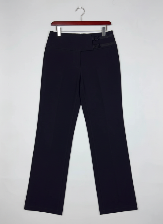 Womens Pants & Trousers | Craeme | Preloved Branded | Black Polyester | Premium | OTS Thrift Store Karachi Pakistan