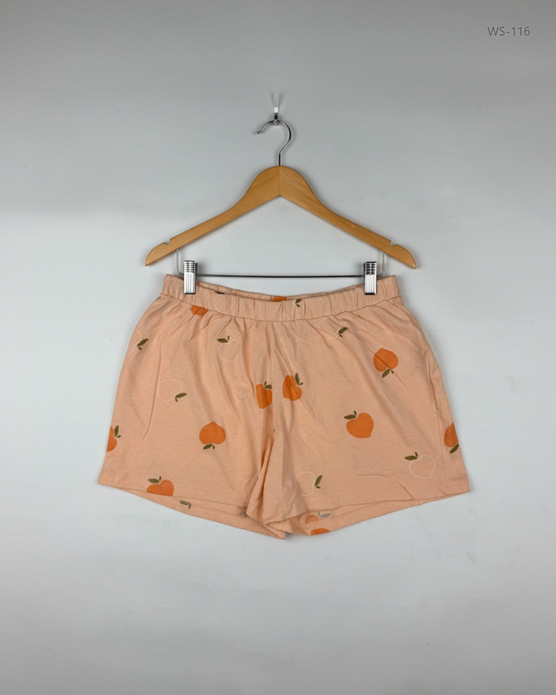 Secondhand Branded Womens Shorts by EVERYDAY, PEACH ORANGE Cotton fabric, Premium condition, for Women - Online Thrift Shop Lahore Pakistan