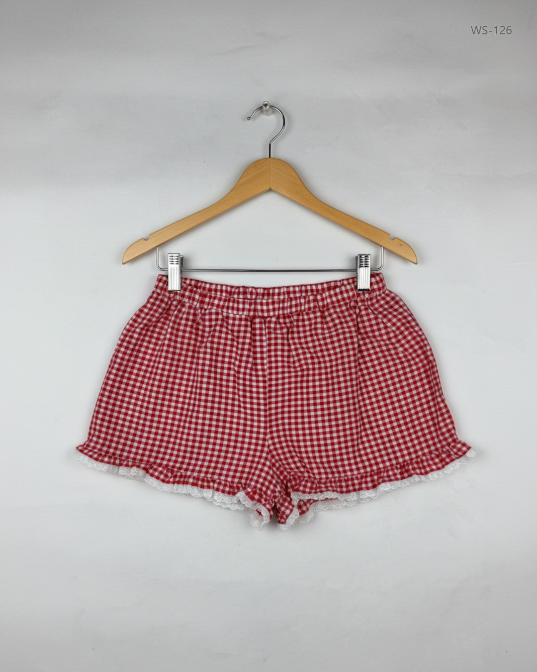 Shop Premium Womens Shorts by Miss Selfridge | Preloved Branded Clothes | Red Polyester | Women | OTS Thrift Store Lahore Pakistan