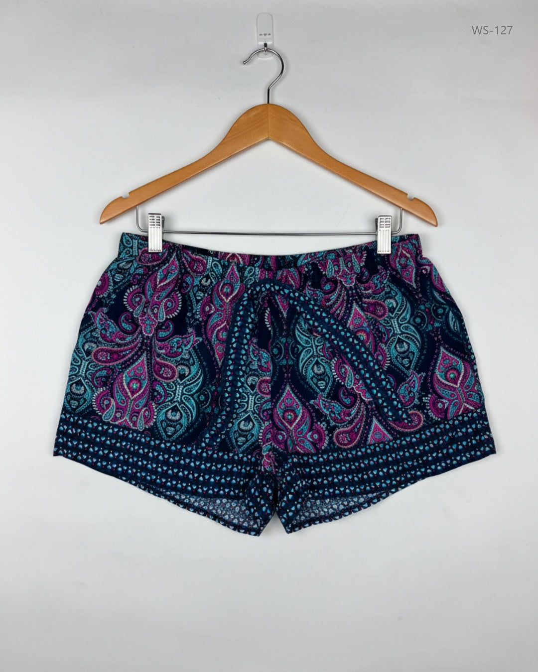 Womens Shorts | LOVE TO LOUNGE | Preloved Branded | Multi Polyester | Premium | OTS Thrift Store Lahore Pakistan