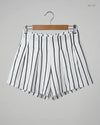 UK Imported secondhand Womens Shorts - Unknown brand, Black & White Polyester, Premium condition, for Women - Online Thrift Store Karachi Pakistan