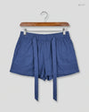 Womens Shorts | Papaya | Preloved Branded | DarkBlue Viscose | Premium | OTS Thrift Store Karachi Pakistan