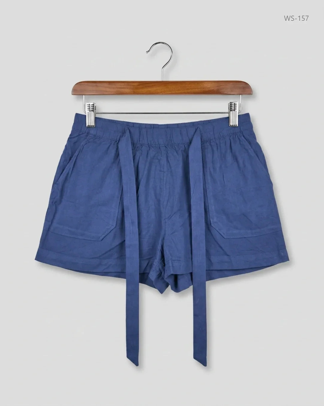 Womens Shorts | Papaya | Preloved Branded | DarkBlue Viscose | Premium | OTS Thrift Store Karachi Pakistan