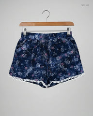 Shop Premium Womens Shorts by Unknown | Preloved Branded Clothes | DarkBlue Viscose | Women | OTS Thrift Store Karachi Pakistan