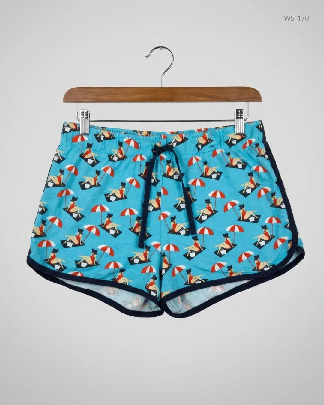 UK Imported secondhand Womens Shorts - George brand, SkyBlue Cotton, Premium condition, for Women - Online Thrift Store Peshawar Pakistan