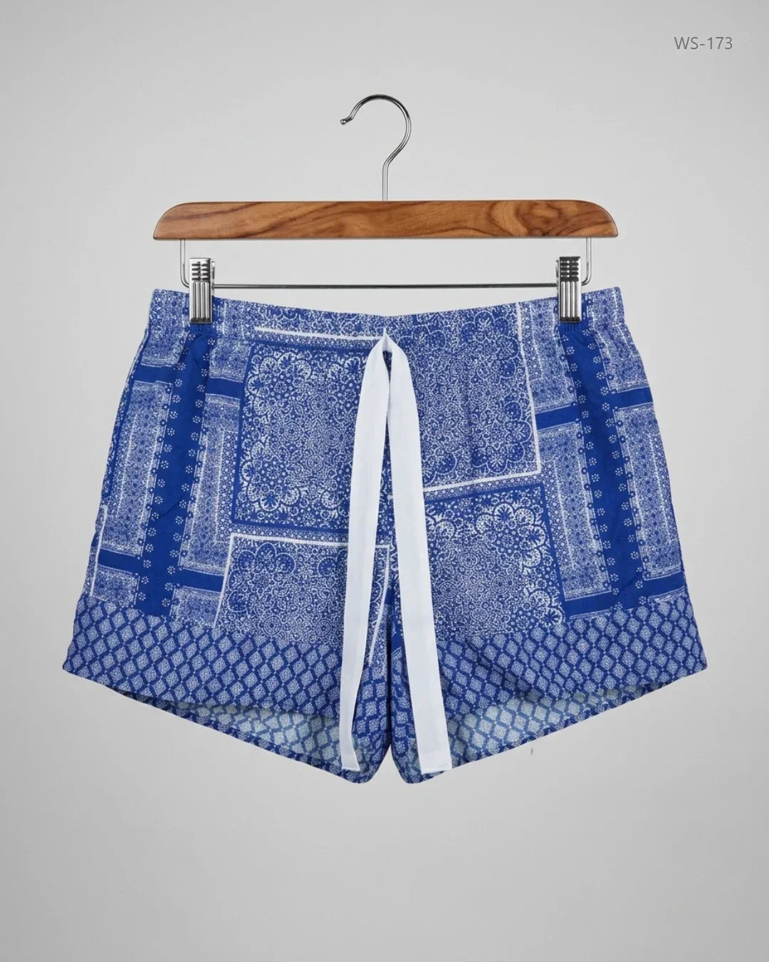 Premium Condition Womens Shorts | Preloved LABLE CUT | Blue Viscose | Thrift Shop for Women Peshawar Pakistan | OTS
