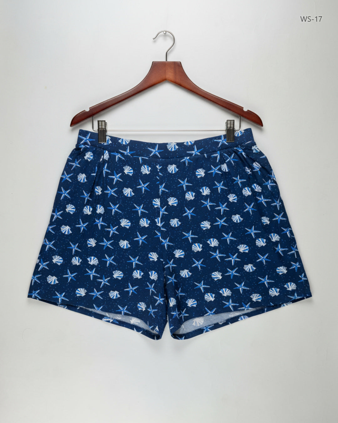 Secondhand Branded Womens Shorts by TU, DarkBlue Polyester fabric, Premium condition, for Women - Online Thrift Shop Karachi Pakistan