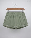 Preloved Premium Womens Shorts by Primark, OLIVE GREEN Polyester for Women - OTS Thrift Shop Peshawar Pakistan