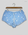 Preloved Premium Womens Shorts by BOUX, SkyBlue Cotton for Women - OTS Thrift Shop Karachi Pakistan