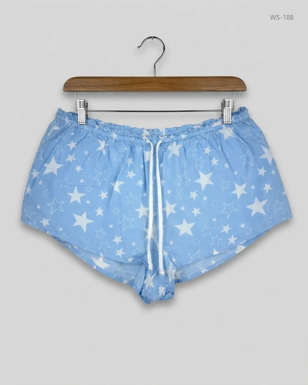 Preloved Premium Womens Shorts by BOUX, SkyBlue Cotton for Women - OTS Thrift Shop Karachi Pakistan