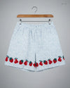 UK Imported secondhand Womens Shorts - Unknown brand, White Cotton, Premium condition, for Women - Online Thrift Store Lahore Pakistan