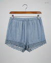 Shop Premium Womens Shorts by PRETTY YOU LONDON | Preloved Branded Clothes | BLUE Polyester | Women | OTS Thrift Store Lahore Pakistan