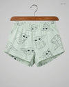 UK Imported secondhand Womens Shorts - Primark brand, SUGARCAN GREEN Polyester, Premium condition, for Women - Online Thrift Store Islamabad Pakistan
