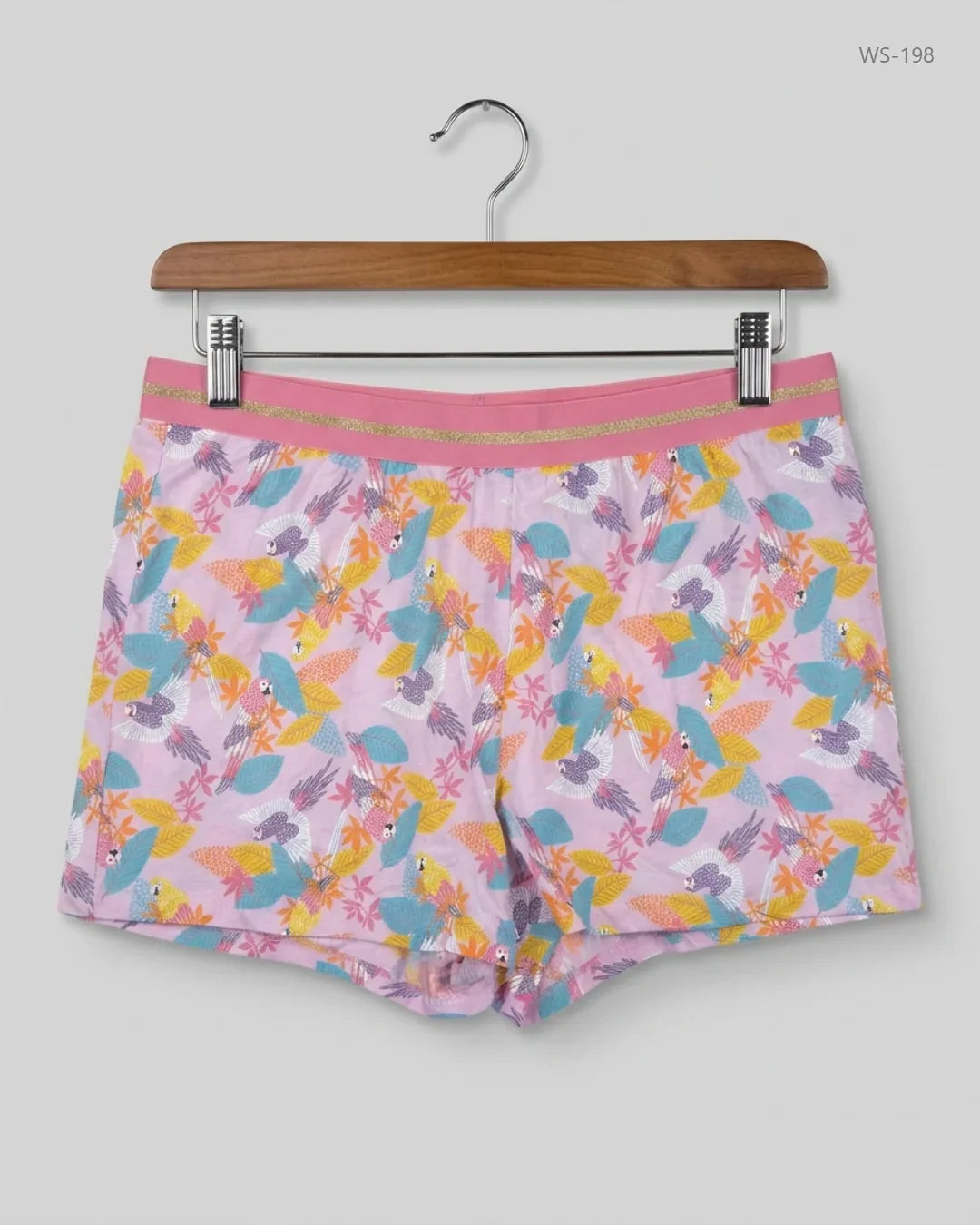 Preloved Premium Womens Shorts by F&F, Pink Cotton for Women - OTS Thrift Shop Karachi Pakistan