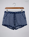 Premium Condition Womens Shorts | Preloved LOVE TO LOUNGE | Blue Polyester | Thrift Shop for Women Peshawar Pakistan | OTS