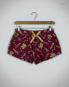 Shop Premium Womens Shorts by CHARACTER | Preloved Branded Clothes | Maroon Cotton | Women | OTS Thrift Store Islamabad Pakistan
