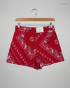 Shop Premium Plus Womens Shorts by Papaya | Preloved Branded Clothes | RED Viscose | Women | OTS Thrift Store Islamabad Pakistan