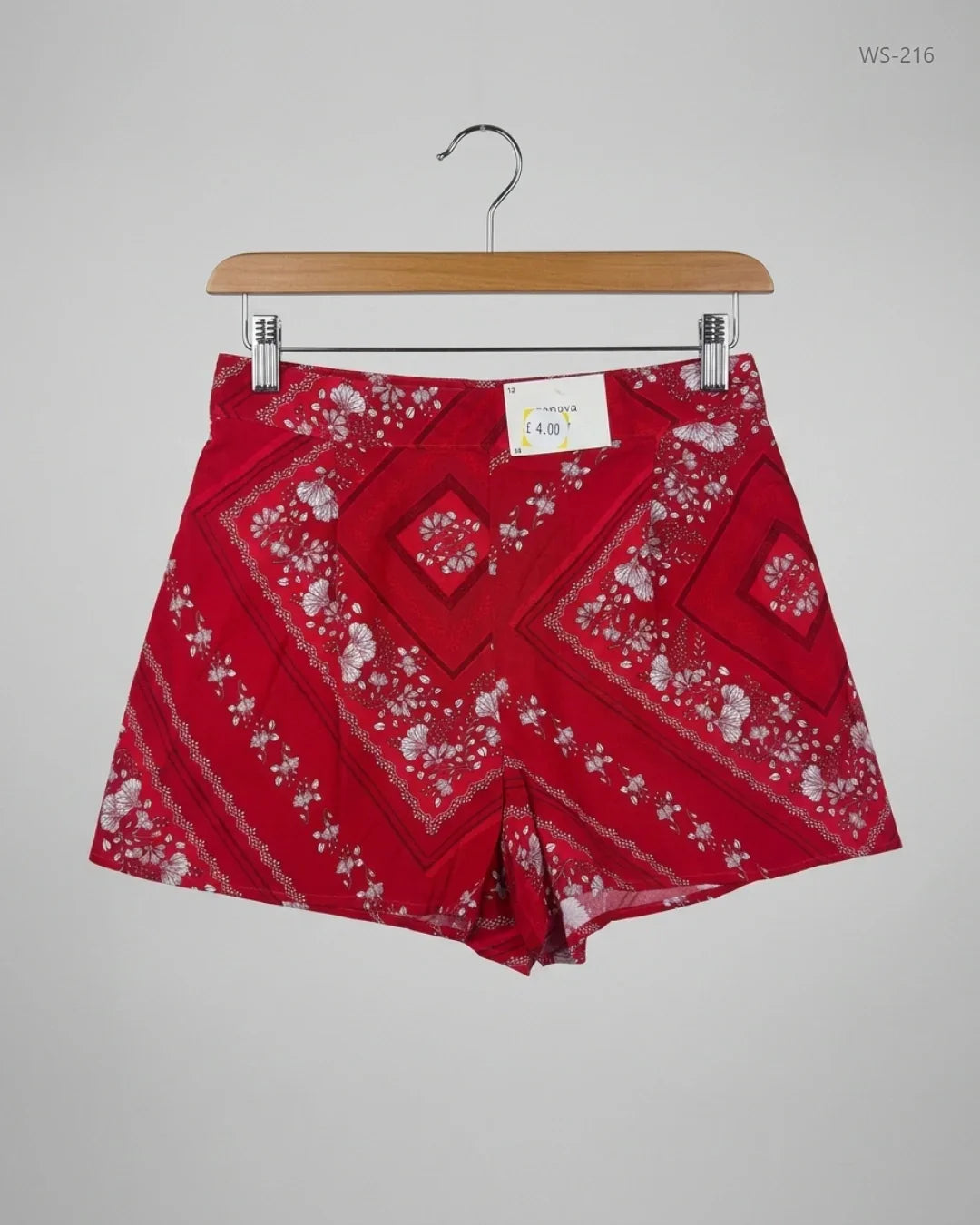 Shop Premium Plus Womens Shorts by Papaya | Preloved Branded Clothes | RED Viscose | Women | OTS Thrift Store Islamabad Pakistan
