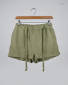 Premium Condition Womens Shorts | Preloved Primark | OLIVE GREEN Polyester | Thrift Shop for Women Karachi Pakistan | OTS