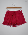 UK Imported secondhand Womens Shorts - Primark brand, Red Polyester, Premium condition, for Women - Online Thrift Store Peshawar Pakistan