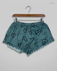 Premium Condition Womens Shorts | Preloved Unknown | Green Polyester | Thrift Shop for Women Islamabad Pakistan | OTS