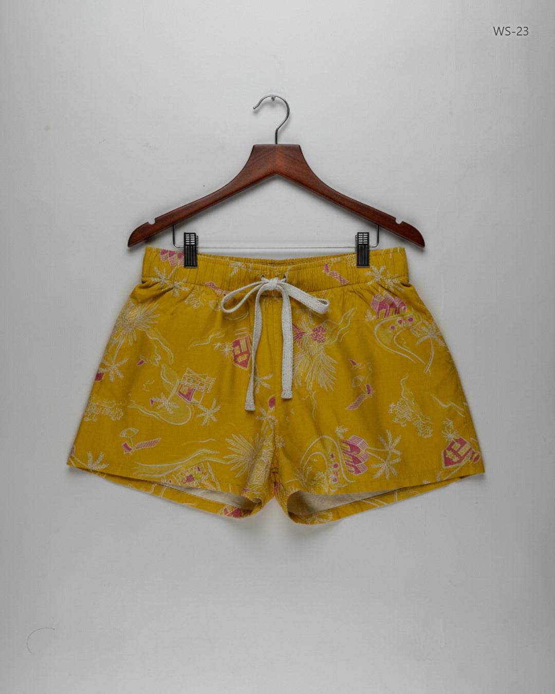 Shop Premium Womens Shorts by Marks & Spencer | Preloved Branded Clothes | Yellow Cotton | Women | OTS Thrift Store Lahore Pakistan