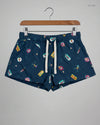 Secondhand Branded Womens Shorts by Marks & Spencer, Teal Cotton fabric, Premium condition, for Women - Online Thrift Shop Islamabad Pakistan