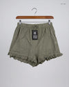 Premium Condition Womens Shorts | Preloved Trenyol | Olive Cotton | Thrift Shop for Women Lahore Pakistan | OTS