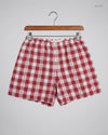 Womens Shorts | Marks & Spencer | Preloved Branded | Maroon Cotton | Premium | OTS Thrift Store Peshawar Pakistan