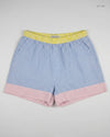Secondhand Branded Womens Shorts by Stradivarius, SkyBlue Cotton fabric, Premium Plus condition, for Women - Online Thrift Shop Lahore Pakistan