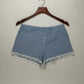 UK Imported secondhand Womens Shorts - Primark brand, Blue Cotton, Premium condition, for Women - Online Thrift Store Lahore Pakistan