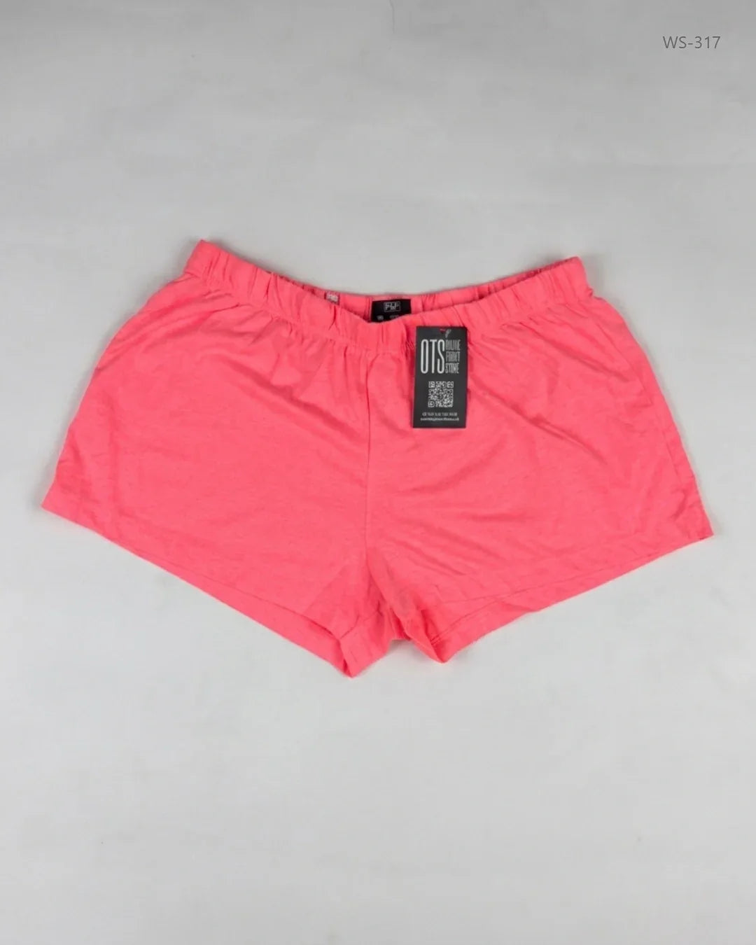 Preloved Premium Womens Shorts by F&F, Pink Cotton for Women - OTS Thrift Shop Karachi Pakistan