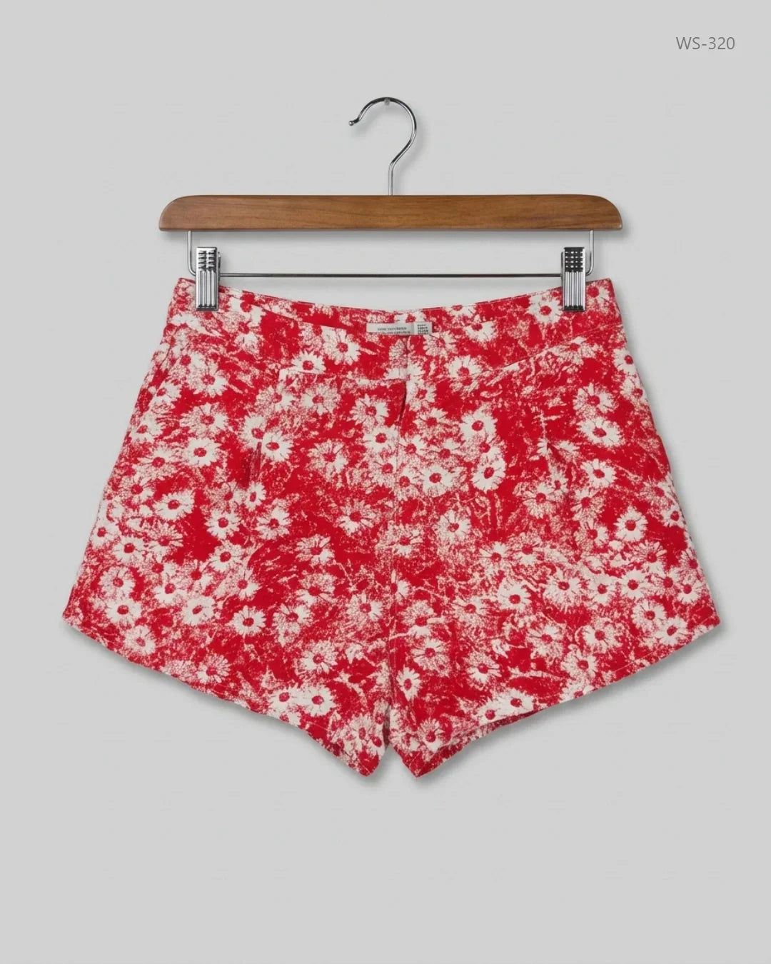 Shop Premium Womens Shorts by MATEL | Preloved Branded Clothes | Red Cotton | Women | OTS Thrift Store Lahore Pakistan