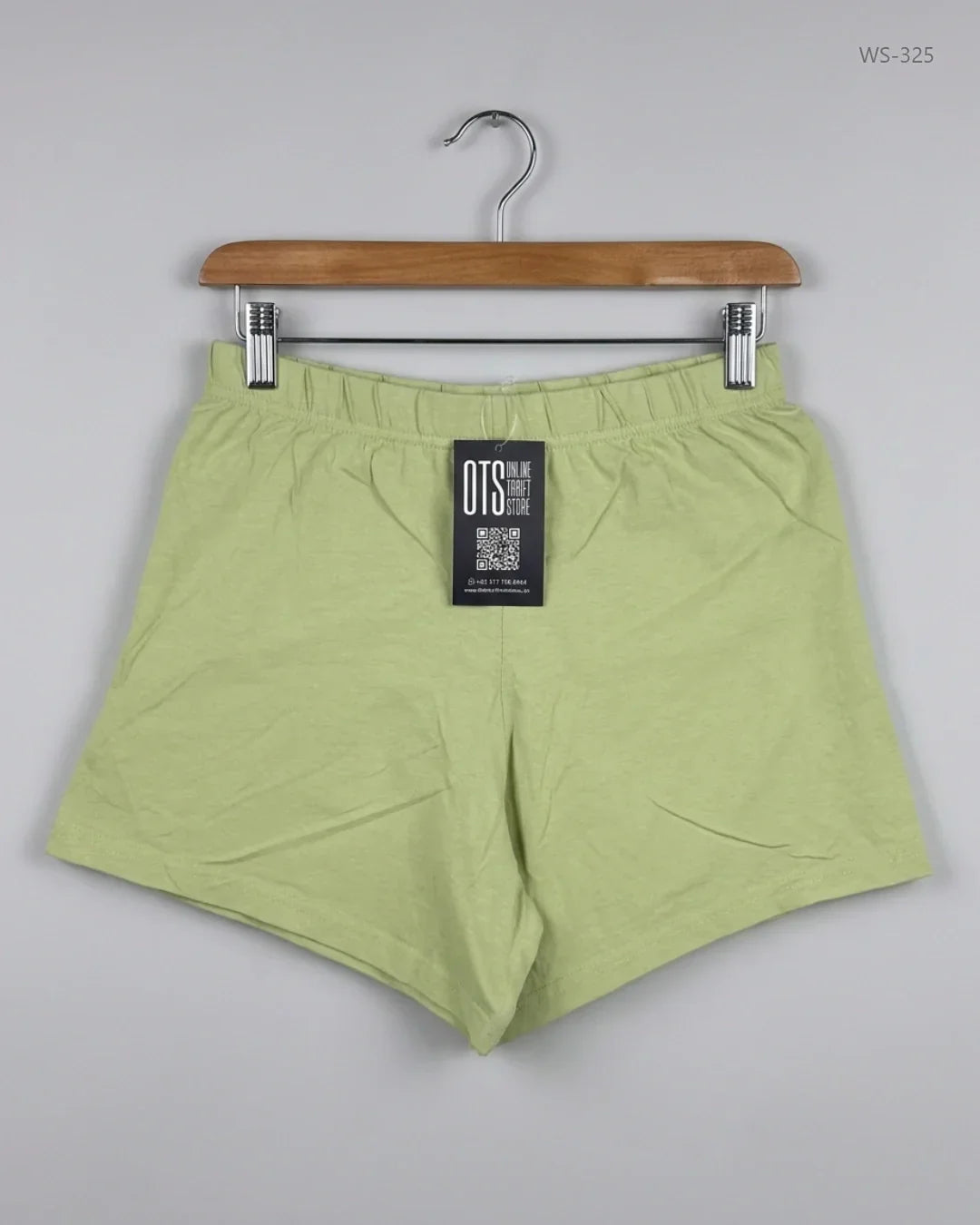 Shop Premium Womens Shorts by Primark | Preloved Branded Clothes | Green Cotton | Women | OTS Thrift Store Islamabad Pakistan