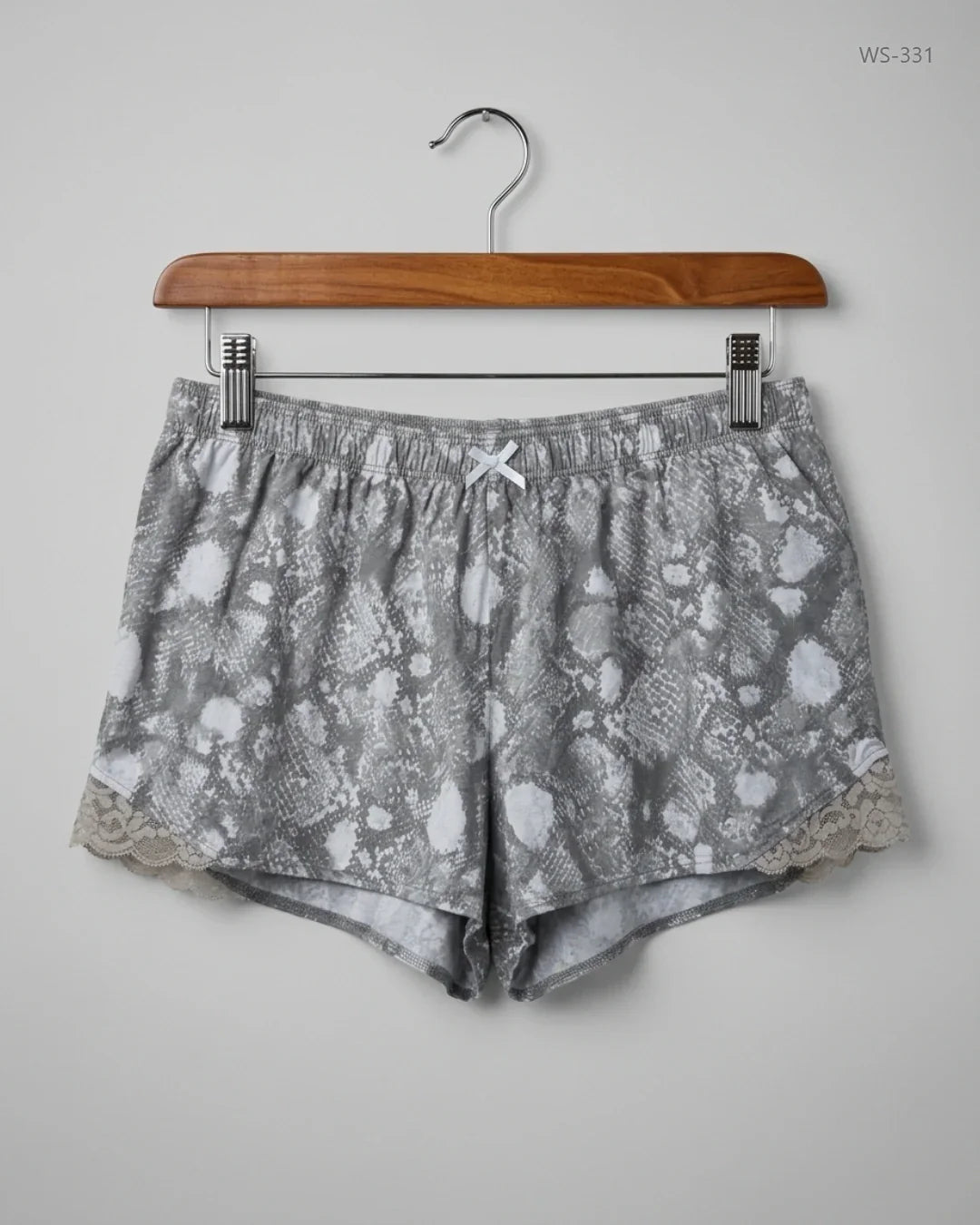 Shop Premium Womens Shorts by LOVE TO LOUNGE | Preloved Branded Clothes | Gray Polyester | Women | OTS Thrift Store Islamabad Pakistan