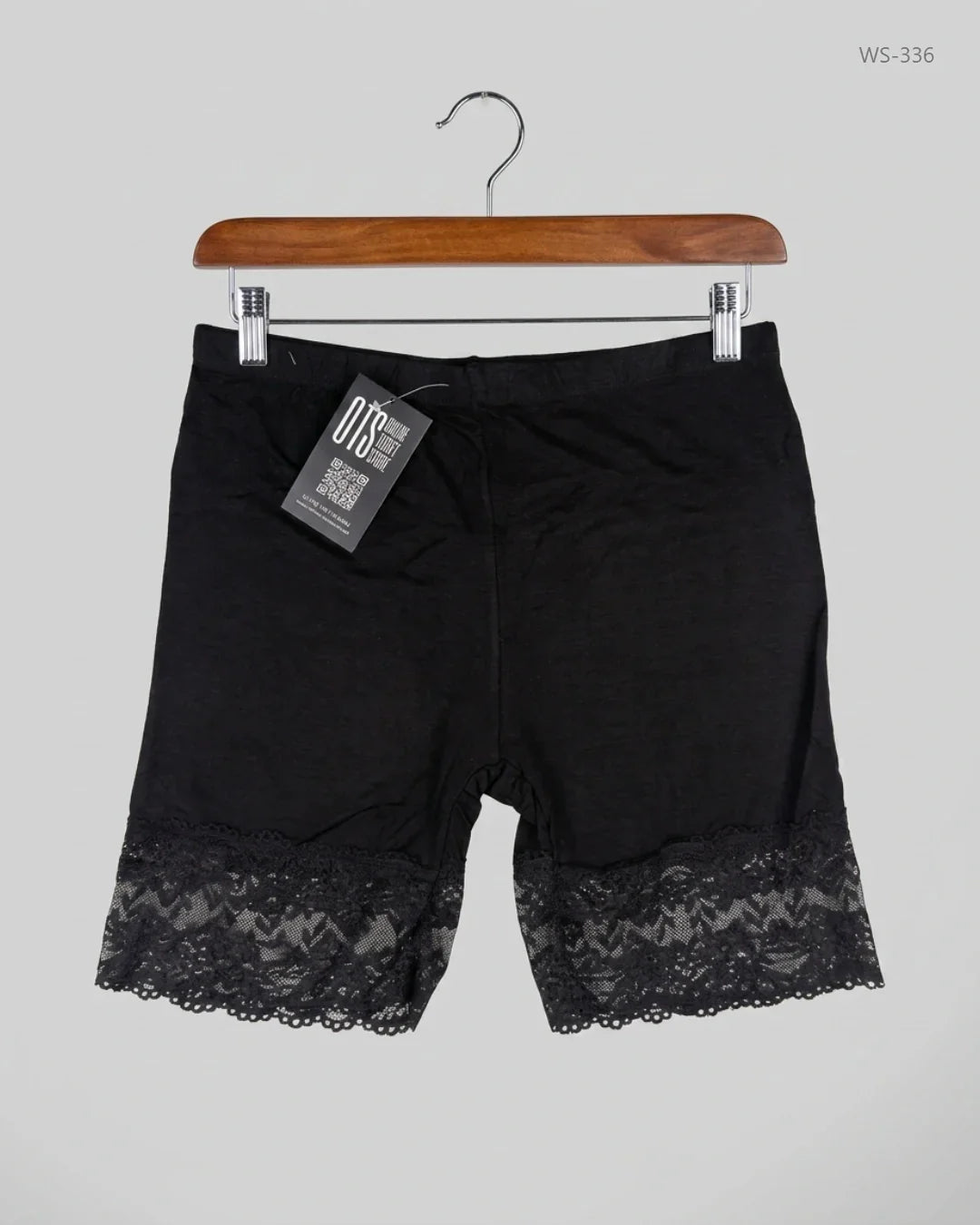 Shop Premium Womens Shorts by Unknown | Preloved Branded Clothes | Black Polyester | Women | OTS Thrift Store Karachi Pakistan