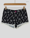 Secondhand Branded Womens Shorts by Marks & Spencer, Black & White Polyester fabric, Premium condition, for Women - Online Thrift Shop Karachi Pakistan
