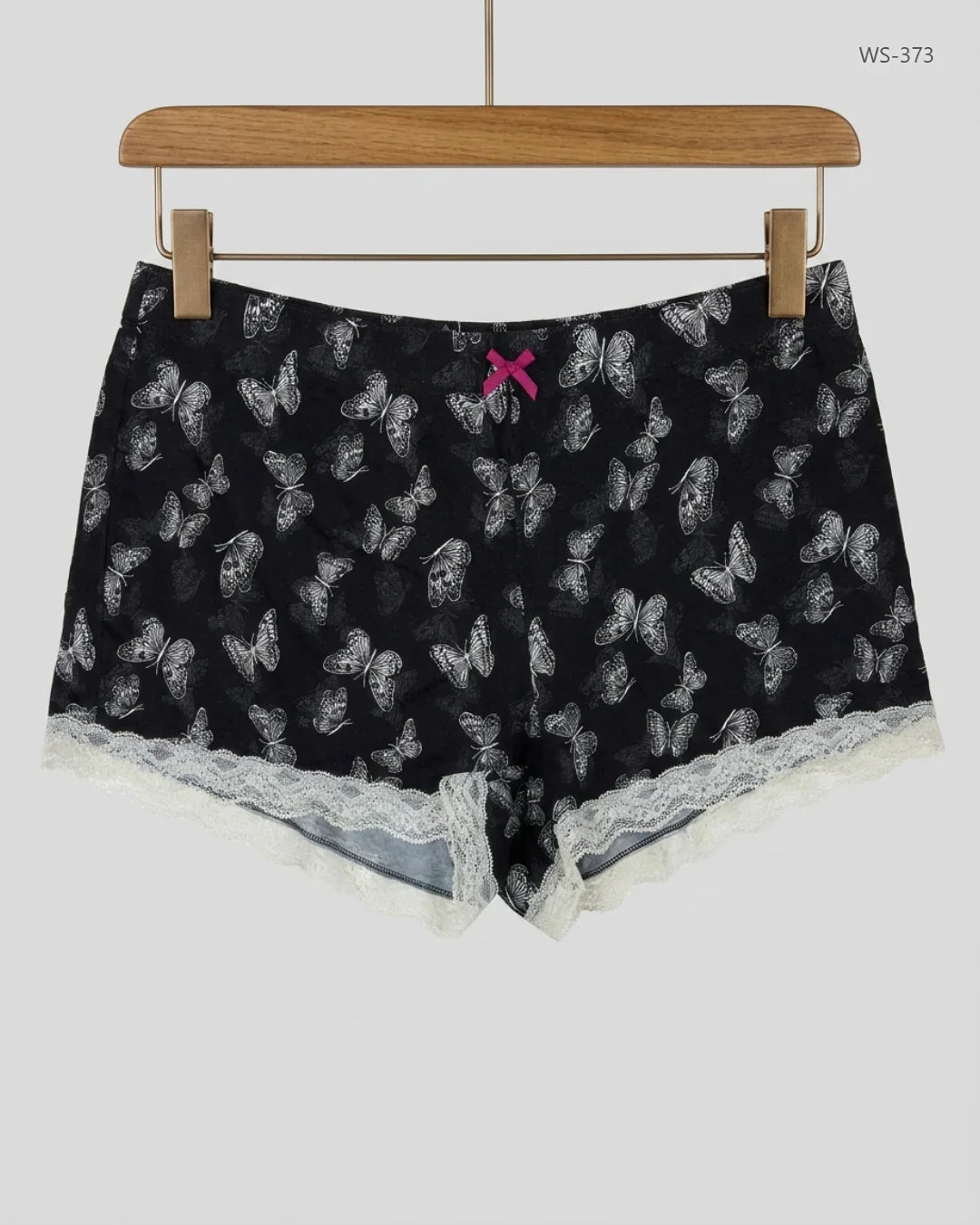 Secondhand Branded Womens Shorts by Marks & Spencer, Black & White Polyester fabric, Premium condition, for Women - Online Thrift Shop Karachi Pakistan