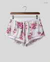 Secondhand Branded Womens Shorts by LOVE TO LOUNGE, White Cotton fabric, Premium condition, for Women - Online Thrift Shop Islamabad Pakistan