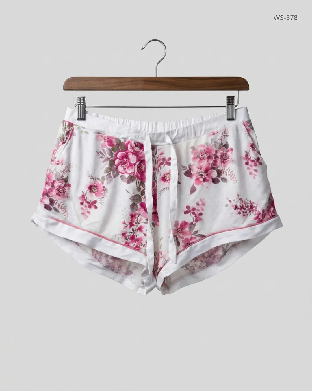 Secondhand Branded Womens Shorts by LOVE TO LOUNGE, White Cotton fabric, Premium condition, for Women - Online Thrift Shop Islamabad Pakistan