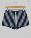 Premium Condition Womens Shorts | Preloved F&F | White & Blue Polyester | Thrift Shop for Women Lahore Pakistan | OTS