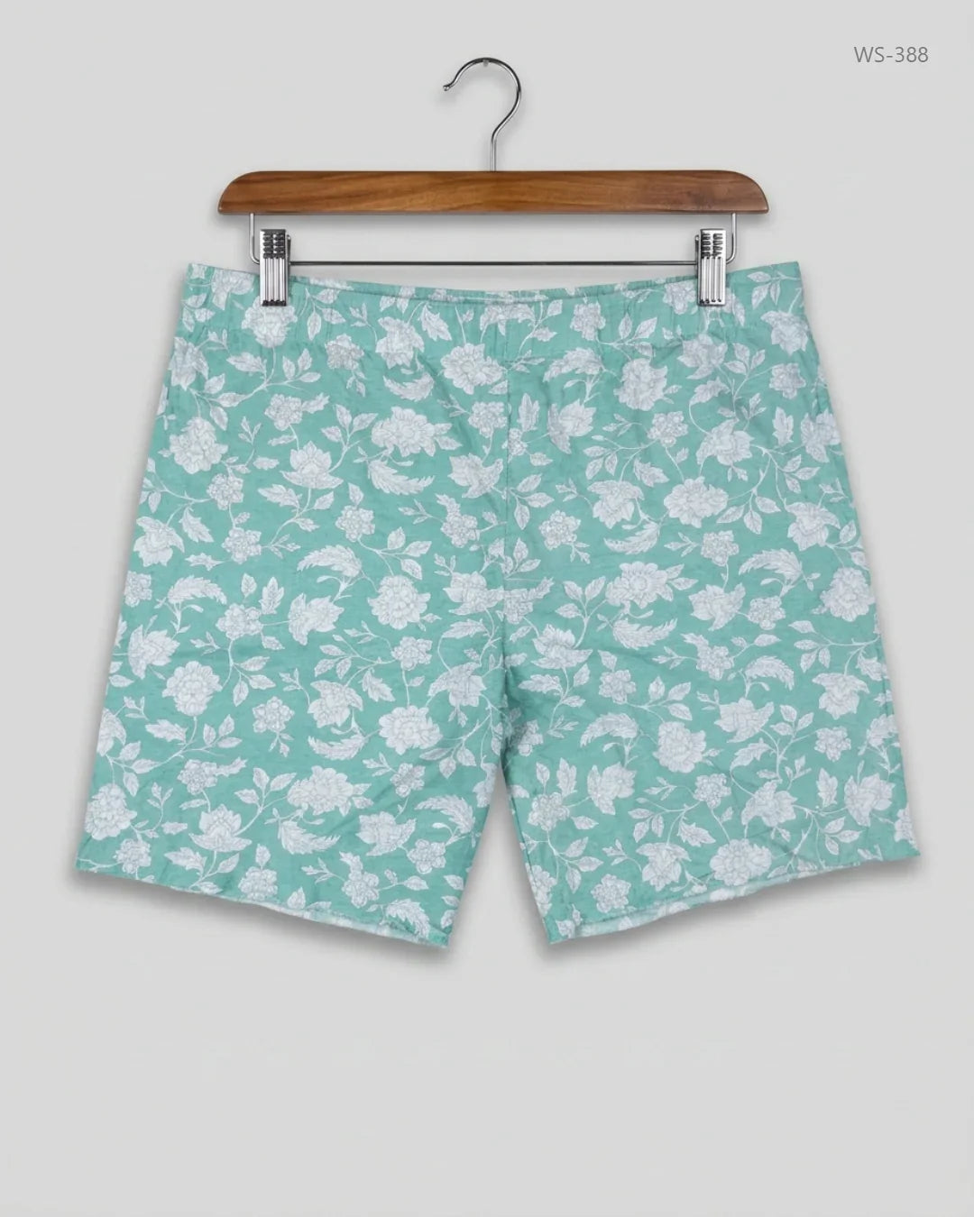 Secondhand Branded Womens Shorts by DUNNES, Light Green Cotton fabric, condition, for Women - Online Thrift Shop Peshawar Pakistan