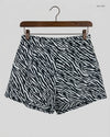 Preloved Premium Womens Shorts by George, Black & White Polyester for Women - OTS Thrift Shop Islamabad Pakistan