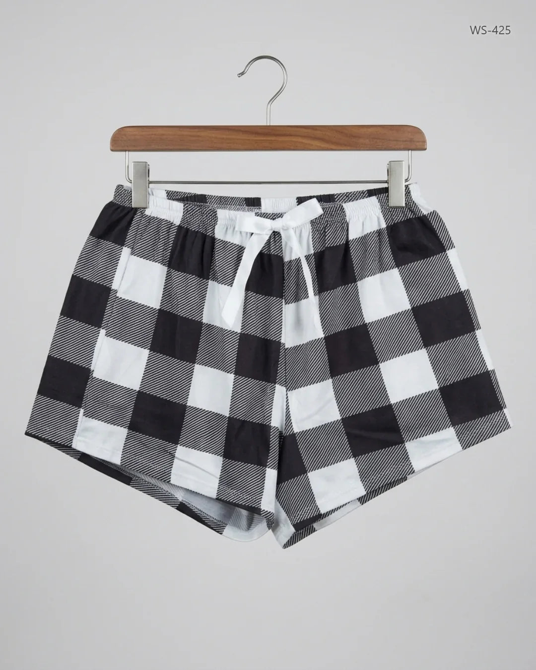 Premium Condition Womens Shorts | Preloved CUT LABEL | Black & White Polyester | Thrift Shop for Women Karachi Pakistan | OTS