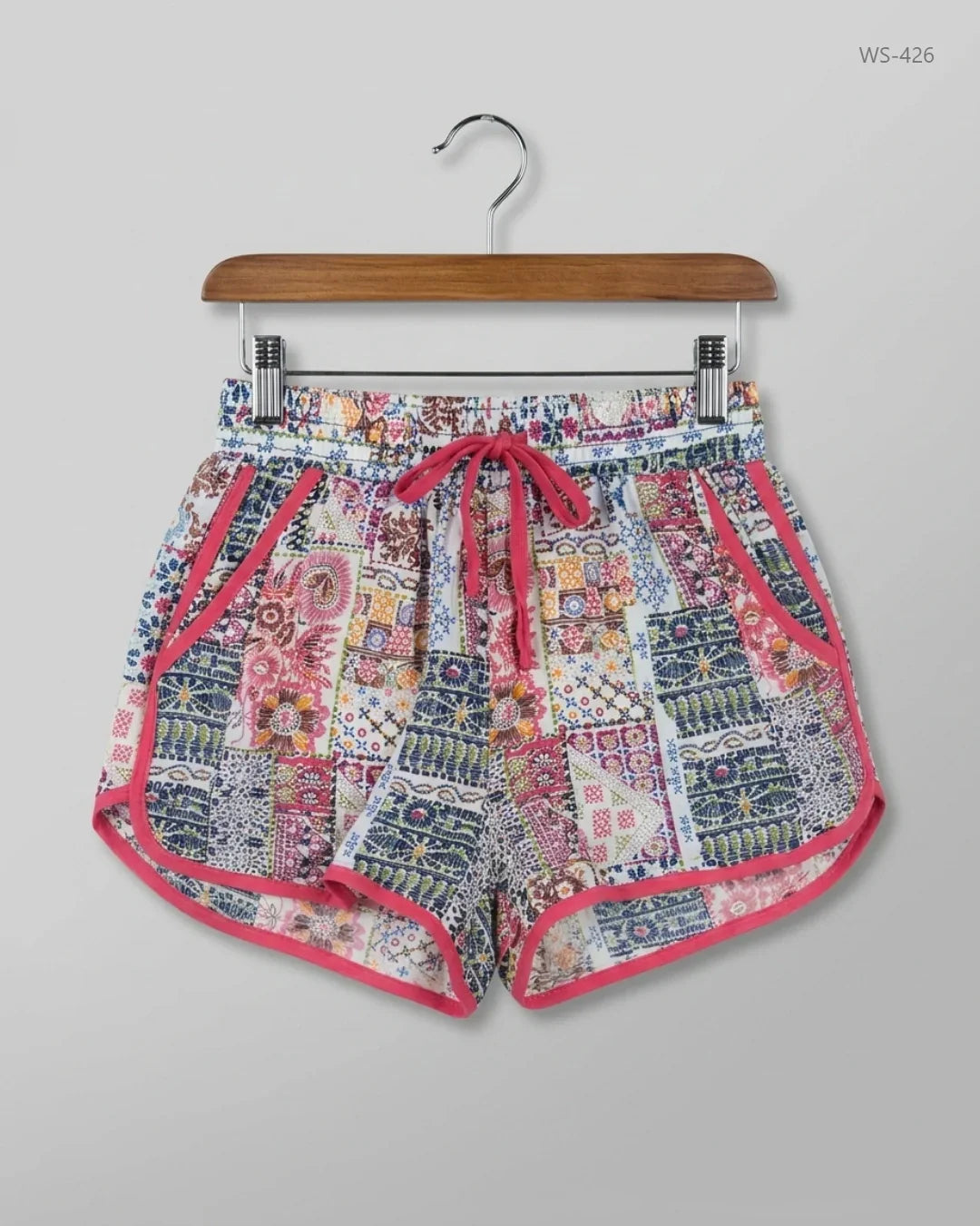 UK Imported secondhand Womens Shorts - Modal Mpresion brand, Multi viscose, Premium condition, for Women - Online Thrift Store Karachi Pakistan