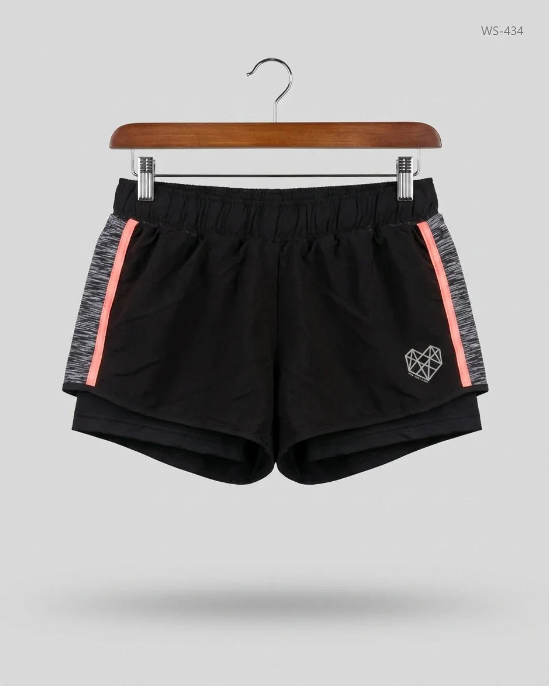 Preloved Premium Womens Shorts by Pink Soda Sport, Black Polyester for Women - OTS Thrift Shop Karachi Pakistan