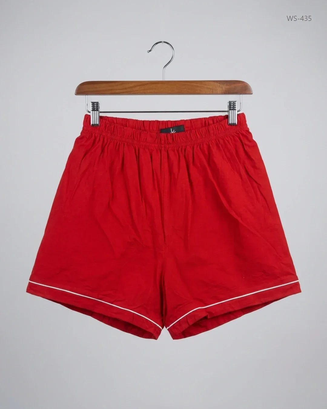 Preloved Premium Womens Shorts by CUT LABEL, Red Cotton for Women - OTS Thrift Shop Lahore Pakistan