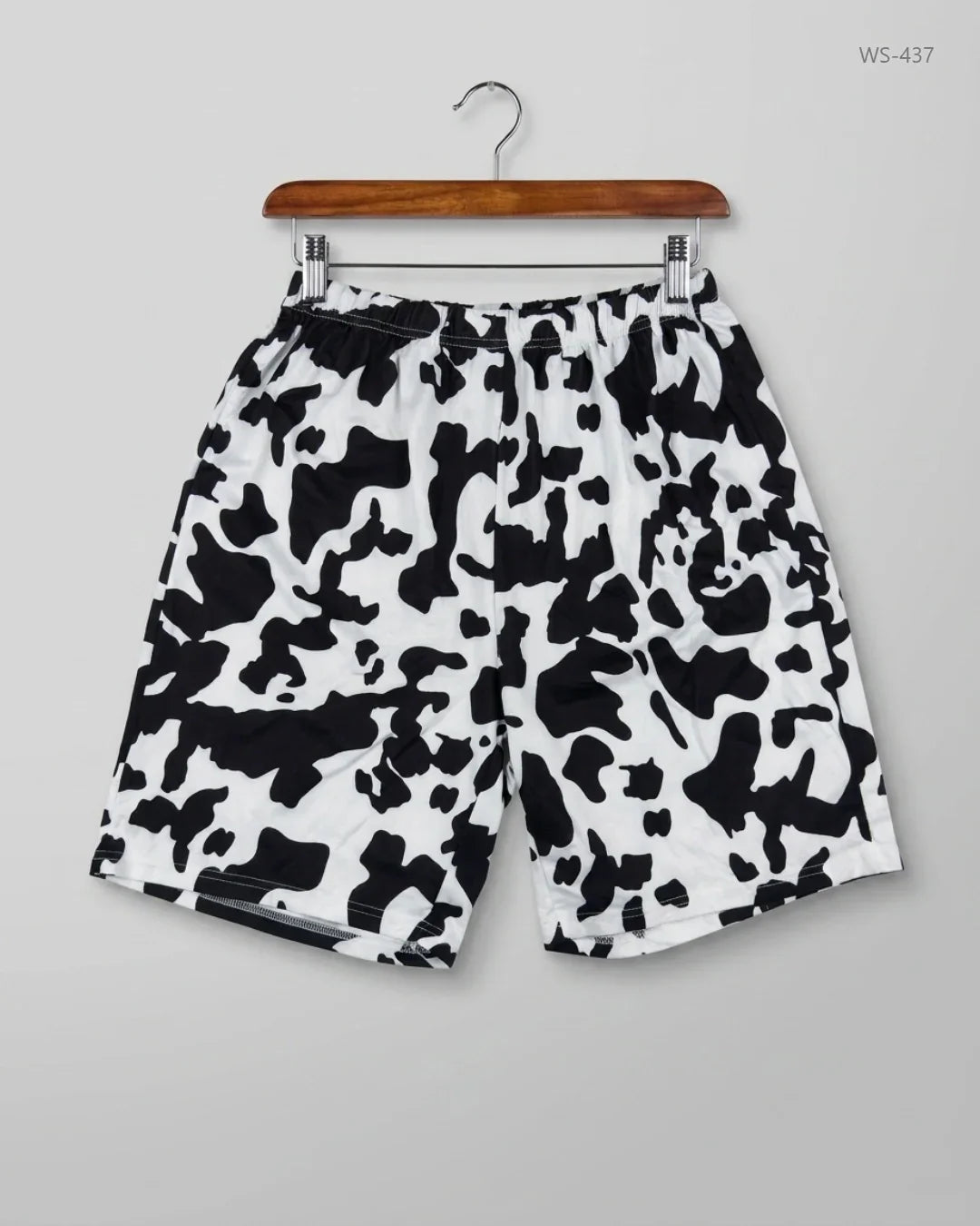 Womens Shorts | CUT LABEL | Preloved Branded | Black & White Polyester | Premium | OTS Thrift Store Islamabad Pakistan